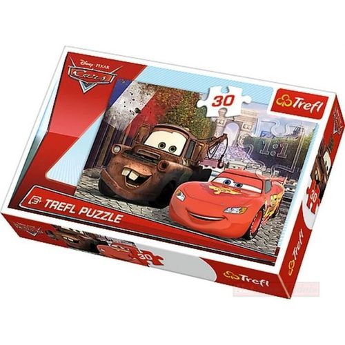 Puzzle Cars 2 Mater Et Lightning Inope Disney - Trefl - Moins De 100 Pièces - Rouge