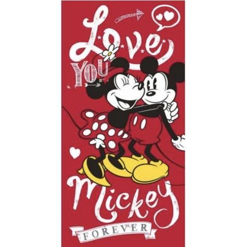 Serviette De Bain Mickey Et Minnie Disney 70 X 140 Cm