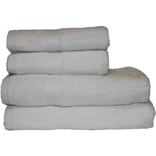 Lot De 3 Serviettes De Toilettes 50 X 90 Cm 100% Coton, 500 Gr/M² - Blanc