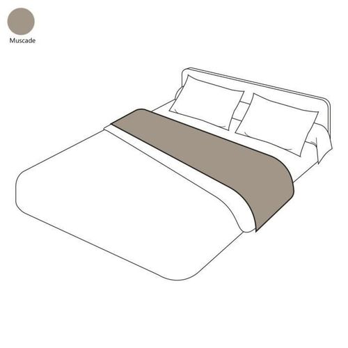 Drap Plat Uni Muscade 180x290 - Sylvie Thiriez