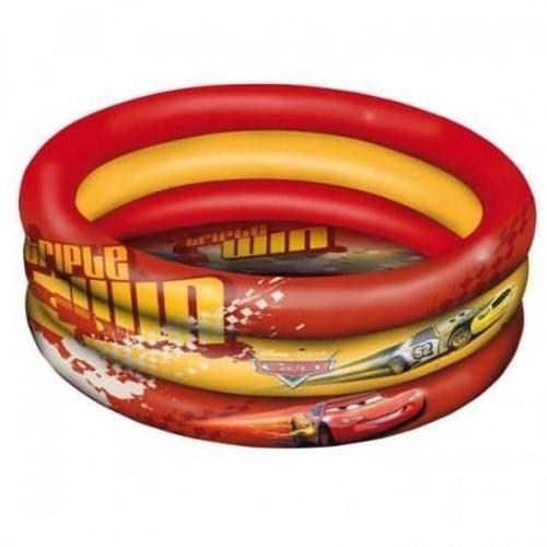 Piscine Gonflable Cars Disney - HOMEROKK - Diamètre 150 cm - Pour Enfant dès 2 ans - Rouge et Jaune