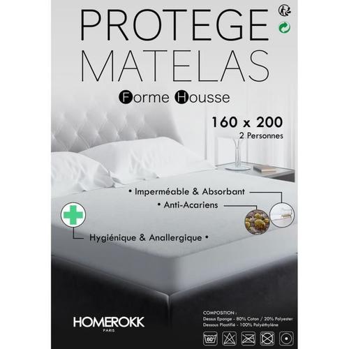 Alèse 160x200cm Imperméable Protège Matelas - Homerokk