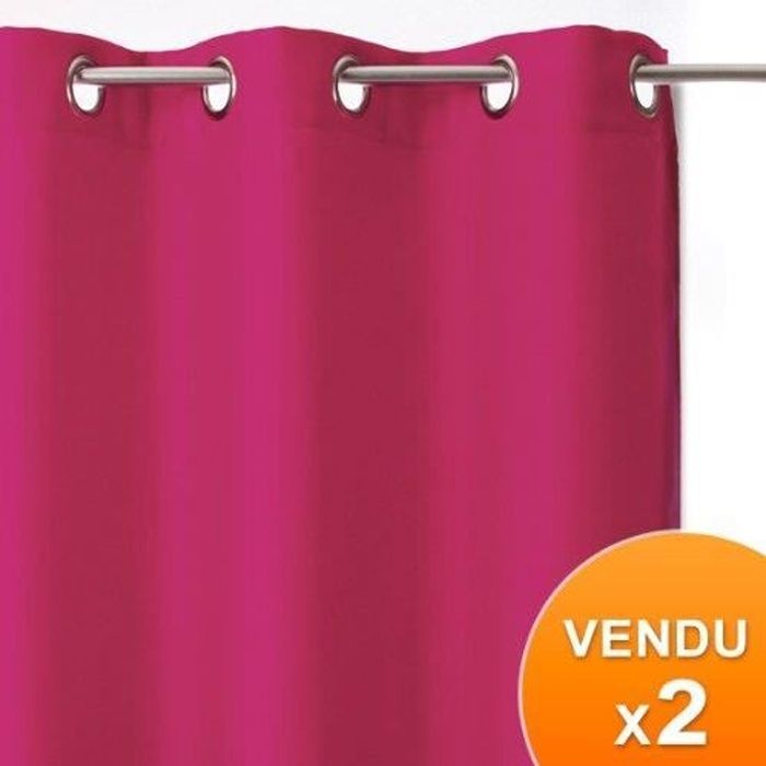 Lot De 2 Rideaux À Oeillets Occultant Coloris Fram