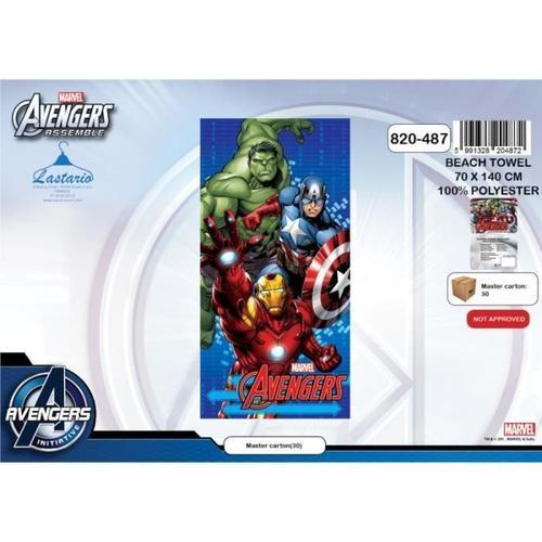 Avengers Drap De Bain Serviette Microfibre 70x140 Cm + 1 Hand Spinner En Cadeau.