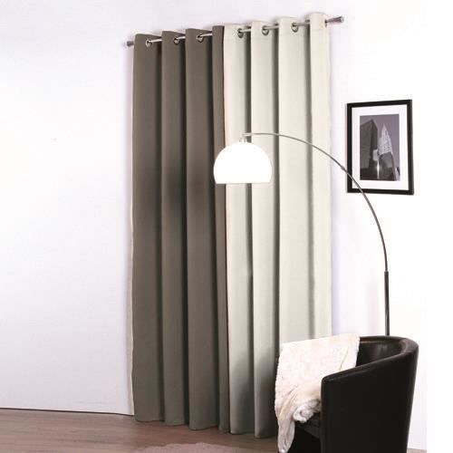 Rideau Occultant Satin - 140 X 260 Cm - Taupe