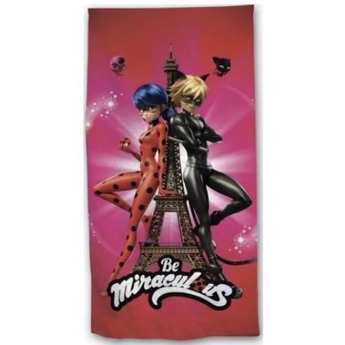 Serviette De Bain Miraculous Ladybug 70 X 140 Cm