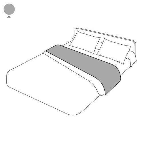 Drap Plat Uni Alu 180x290 - Sylvie Thiriez