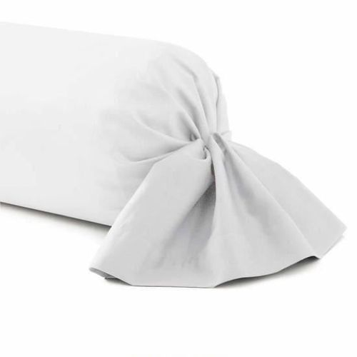 Taie Traversin 45x185 Haute Qualite - 100 % Coton - Blanc - Tcp