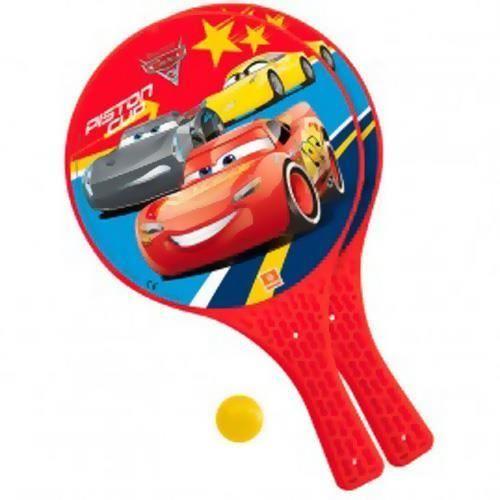 Raquettes De Plage Cars Disney - Licence Cars - Marque Disney - Pour Enfant - Rouge