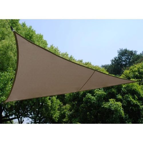 Voile D'ombrage Triangulaire Hespéride - Curacao Taupe - 180g/M²