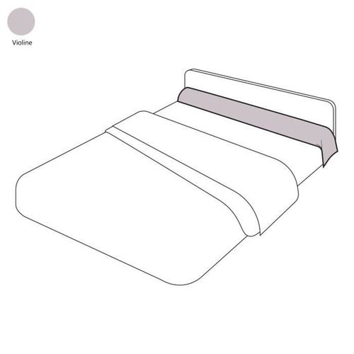 Taie De Traversin Uni Violine 43x185 - Sylvie Thiriez