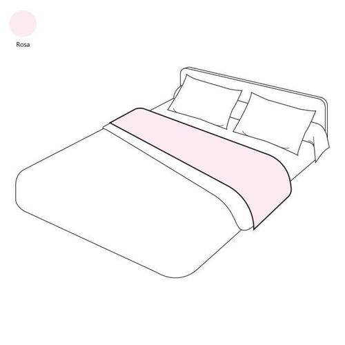 Drap Plat Uni Rosa 180x290 - Sylvie Thiriez
