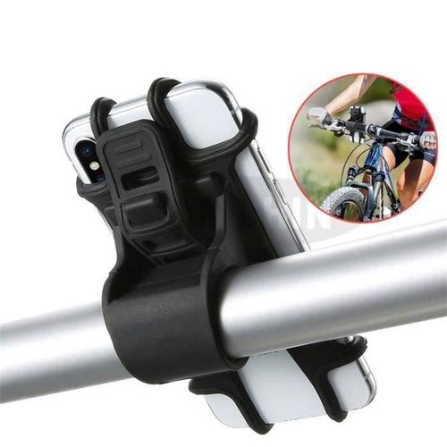 Multifonction Support Telephone Vélo Moto, Universel Support Vélo Téléphone Silicone Réglable Pour Iphone X- 8-8 Plus-7-7 Plus