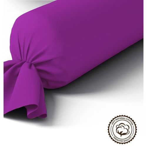 Taie De Traversin 100% Coton 45 X 185cm - Violet