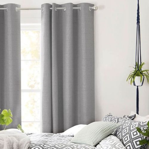 Rideau First En Polycoton - 140 X 250 Cm - Gris