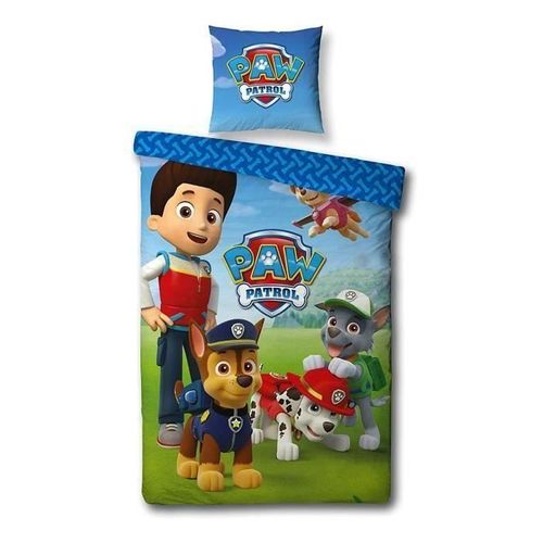Pat Patrouille Parure De Lit 2 Pièces Pour Enfant - Housse De Couette (140x200) + Taie D'oreiller (63x63)