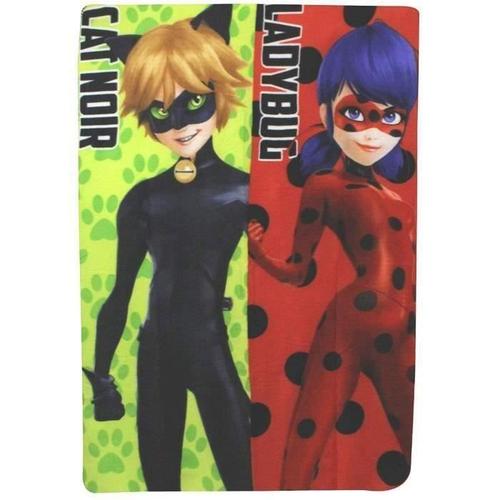 Plaid Couverture Polaire Miraculous Ladybug Chat Noir