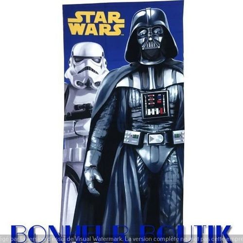 Star Wars- Dark Vador Stormtrooper- Drap De Bain-Serviette De Plage 70x140 Cm.Polyester.