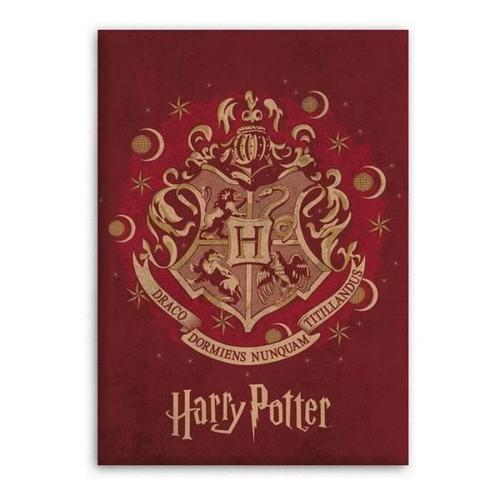 Harry Potter Plaid Polaire - 100% Polyester - 110x140 Cm - Rouge