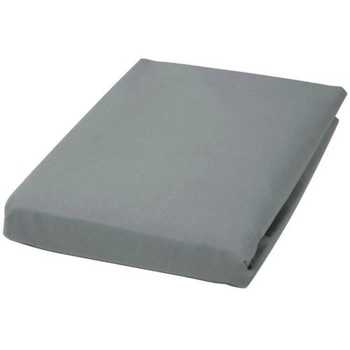 Drap Plat 180x290 Cm - Pur Coton 57 Fils - Gris