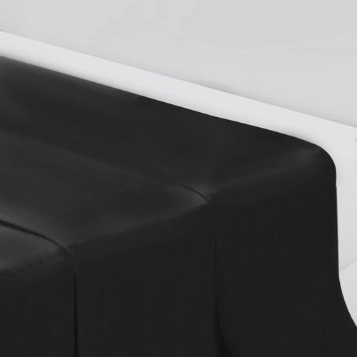 Drap Plat Uni 180x290cm Réglisse 100%Coton - Design Actuel