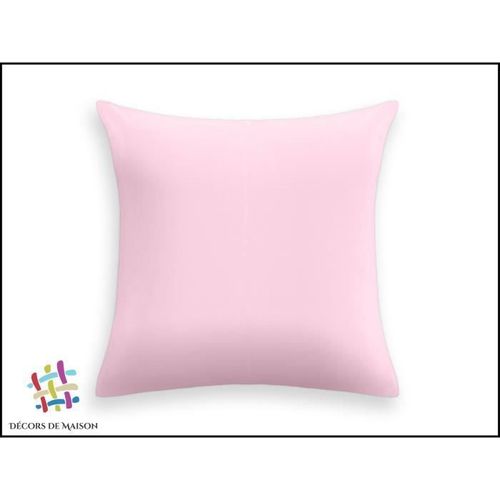 Taie De Traversin En Coton 45 X 185cm-Rose Pétale-Décors De Maison