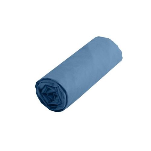 Drap Plat Gamme Alicia 240x300 Cm 100% Coton Blue Jean