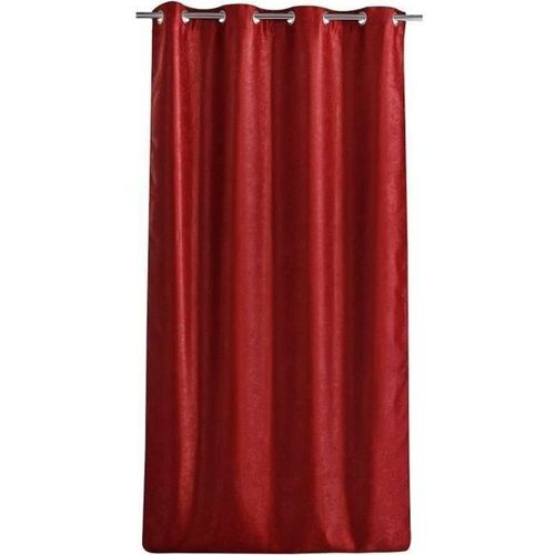 Double Rideau Occultant Effet Velours 140x260cm Bordeaux