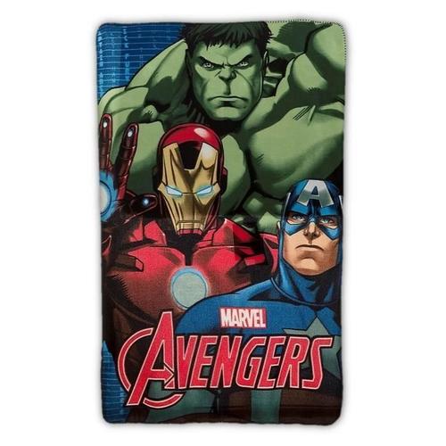 Couverture Plaide Polaire Enfant Capitan America Hulk Iron Man Avengers Marvel 100x150