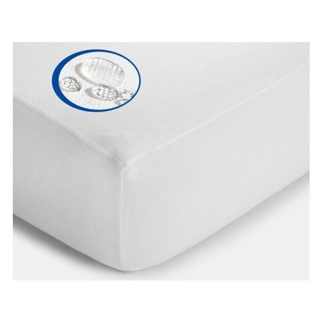 Protège Matelas - Alese - 160x200 - Imperméable - Anti-Acariens - F...