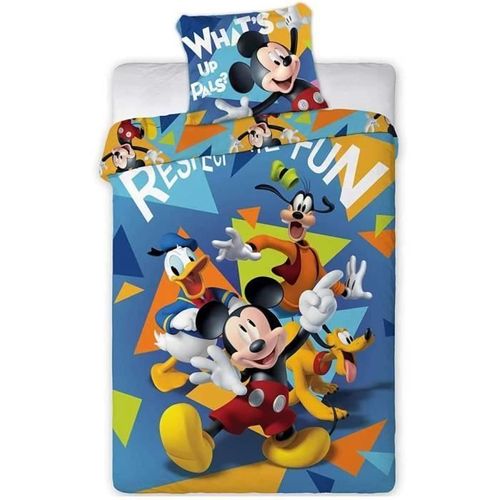 Housse De Couette Mickey Disney Fun Parure De Lit Housse De Couette Lit 1 Place1015