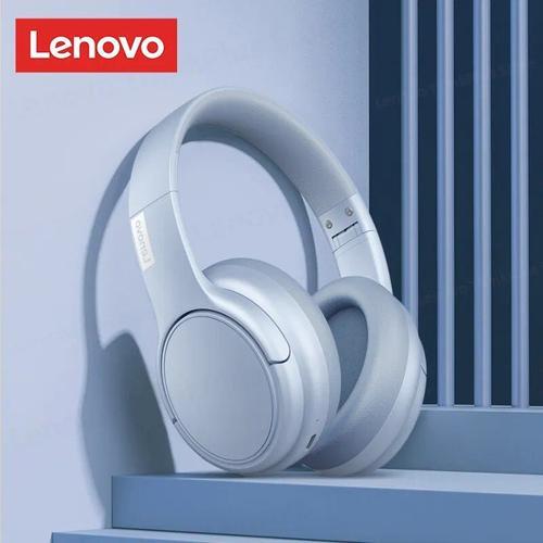 lenovo th20 casque de jeu casque double mode sans fil bluetooth 5.3 casque de sport pliable ecouteur de musique 2023 nouveau, th20 bleu