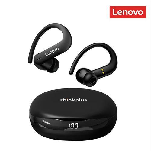 lenovo t50 tws ecouteurs bluetooth 5.2 sport casque sans fil reduction du bruit casque hifi ecouteurs etanches avec micro, t50 noir