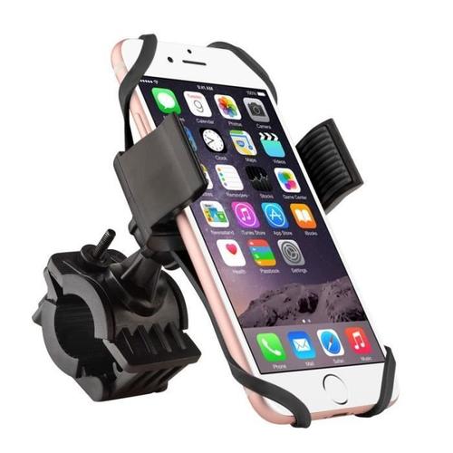 Insten® Support Rotatif 360° Noir Fixation Guidon [Diamètre: 27mm Max] Vélo Bicyclette Vtt Moto Pour Iphone 4-5-5c-5s-6-6s-6s Plu...