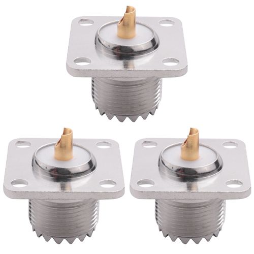 3X UHF SO-239 Jack Carr¿¿ Forme Solder Cup CoaX Connecteur pour Ham Radio