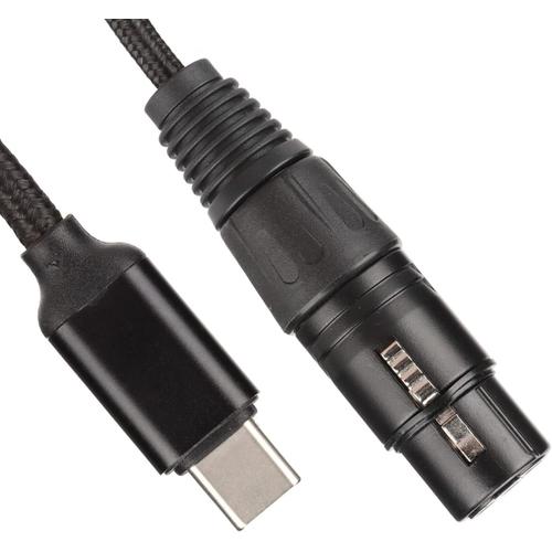Câble XLR Vers USB C, Câble USB C Vers XLR Femelle, Adaptateur De