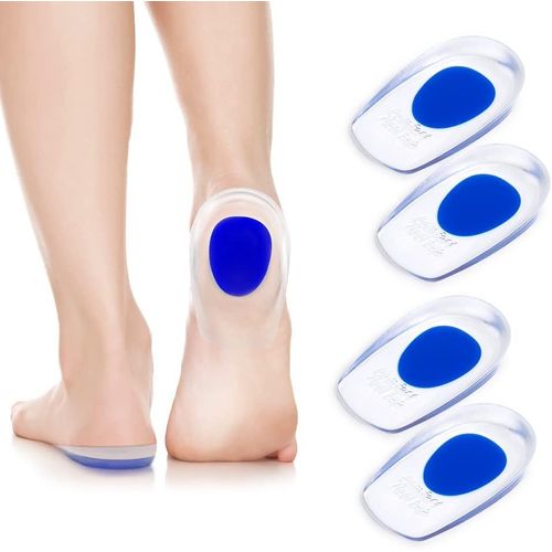 Talonnettes En Gel, 2 Paires (Taille 35-39) Talonnettes En Gel, Talonnettes En Gel, Semelles En Gel, Talonnettes En Gel Pour La Fasciite Métatarsienne, Pour Hommes Et Femmes