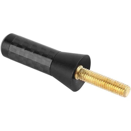 Antenne Courte De Voiture, Antenne De Décoration Courte De Voiture Universelle En Matériau Aluminium Avec Coque En Fibre De Carbone Améliorant Le Signal Am/Fm 3,5 Cm