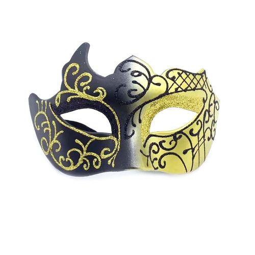 Noir Et Or - Masque Vénitien, Masque De Mascarade, Masque Vénitien Pour Cosplay, Carnaval, Fêtes À Thème, Pour Hommes Et Femmes.
