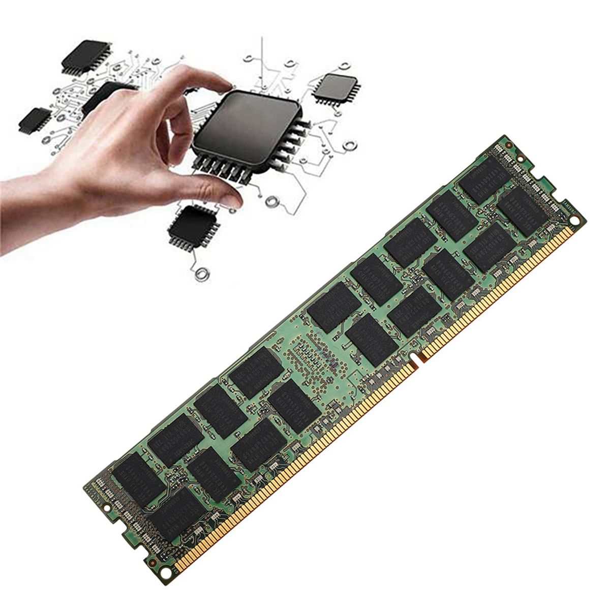 2X 8GB DDR3 1333MHZ Ecc Ram Memory PC3L-10600R 1.35V 2RX4 RE... - 7