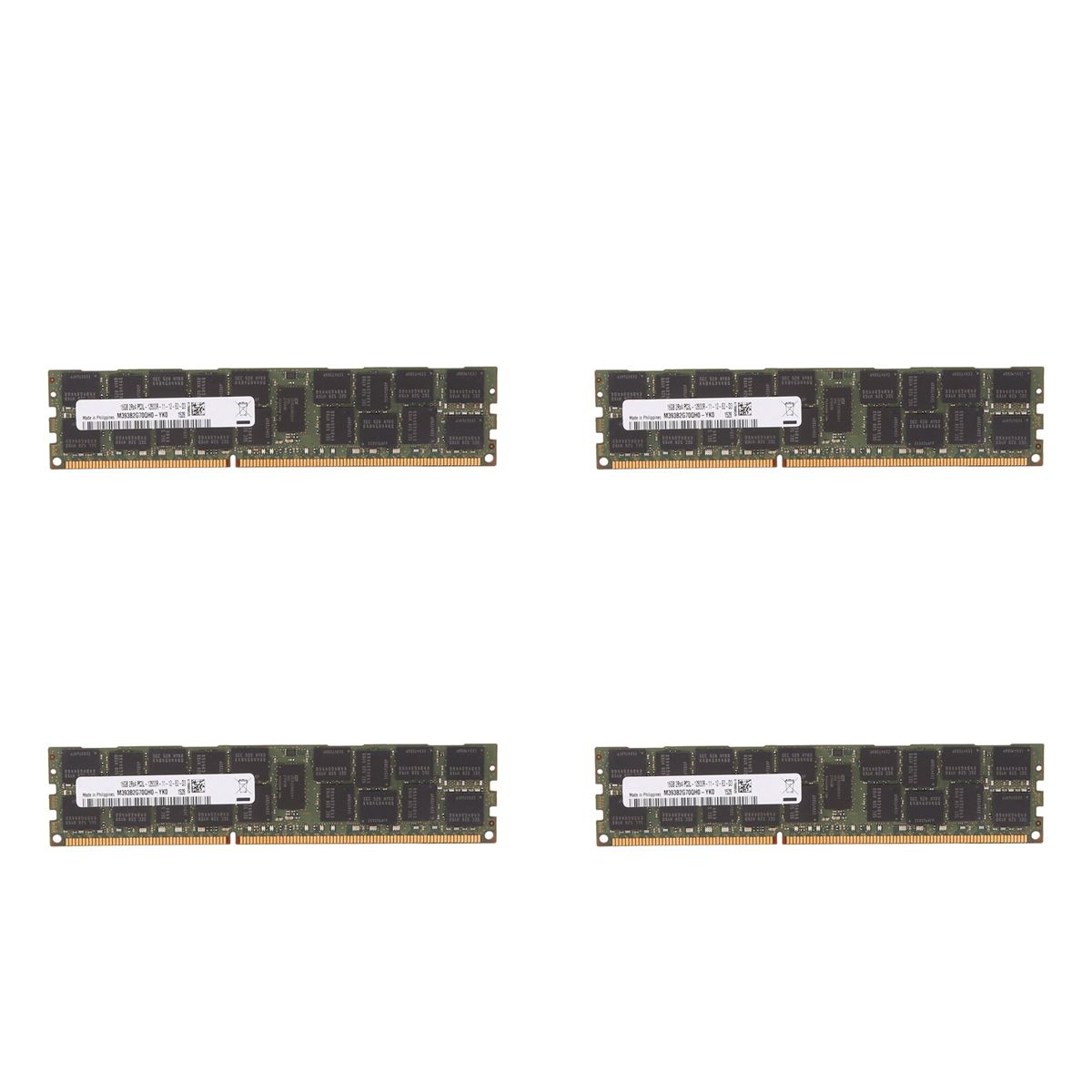4X DDR3 16GB 1600Mhz RECC Ram PC3-12800 Mmoire 240Pin 2RX4... - 2