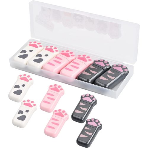 Lot De 6 Rubans Correcteurs De 5 Mm X 6 M, Ruban Correcteur Patte De Chat, Rouleaux Correcteurs, Mini Compact Pour Les Jolies Filles, Fournitures Scolaires Pour Les Enfants De L'école Primaire.