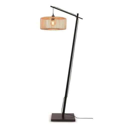Lampadaire Bambou Noir H176cm