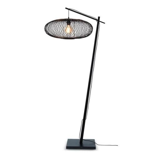 Lampadaire Bambou Noir H176cm