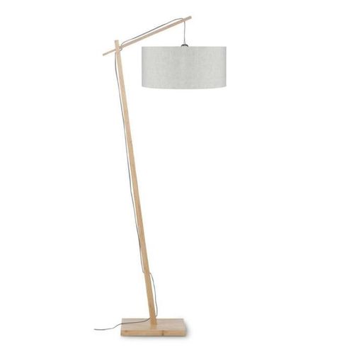 Andes-Lampadaire Bambou & Lin Naturel H176cm Beige/Crème Good & Mojo