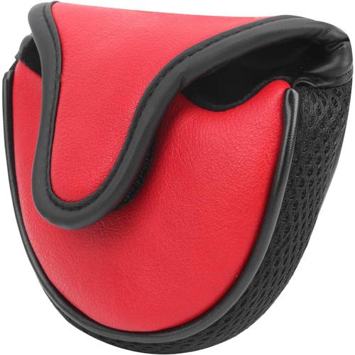 Rouge - Housse De Tête De Putter De Golf Housse De Putter De Golf En Cuir Pu Imperméable Avec Protection De Putter De Golf Demi-Ronde En Maille De Nylon