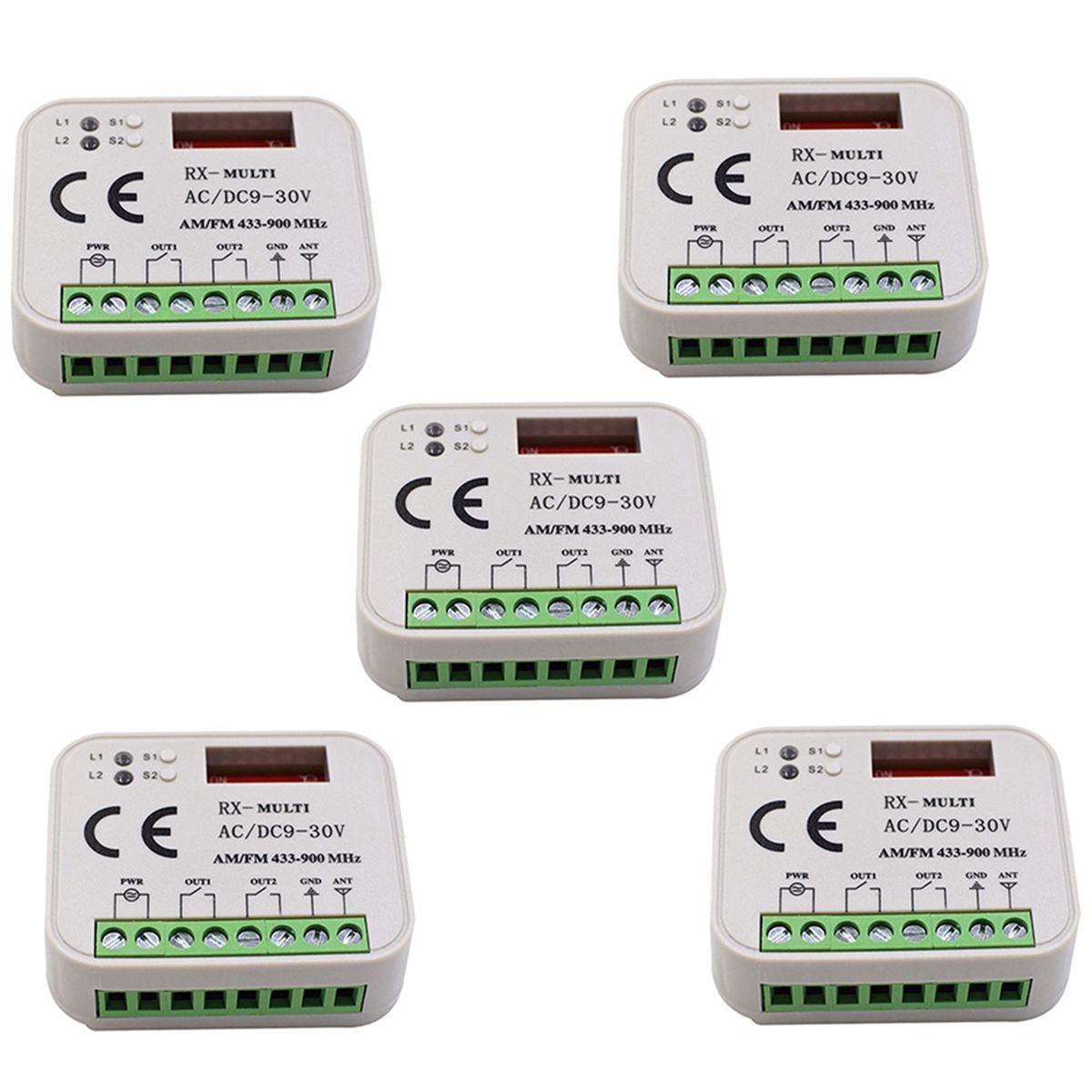 5X Rcepteur de Tlcommande de Porte de Garage Commutate...