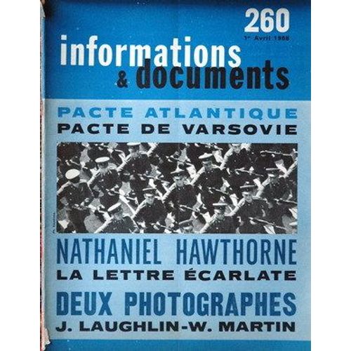 Informations Et Documents N° 260 Du 01/04/1968