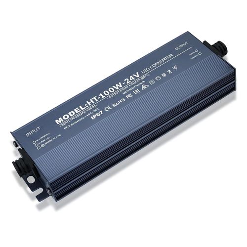 alimentation 24v 4.2A, Transformateur 220V 24V 100W, led driver 24v étanche IP67, Transfo AC à DC, convertisseur 220v 24v, pour CCTV MR16 G4 MR11 GU5.3 Ampoule et Bande Lumineuse LED, Non Dimmable