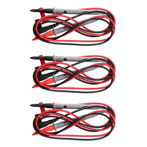 3 Paire Cordon Testeur Cable pour Voltmetre Ohmmetre Multimetre Amperemetre